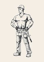 Image result for Tough-Guy Drawing