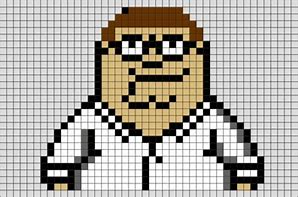 Image result for Family Guy Pixel Art Grid