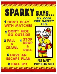 Image result for Fire Safety Rules for Kids