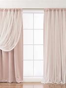 Image result for Pink and White Curtains