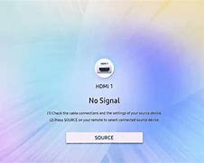 Image result for Samsung TV No Signal HDMI