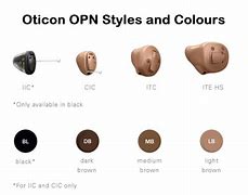 Image result for Chart of Hearing Aid Colors