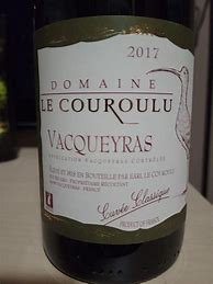 Image result for Couroulu Vacqueyras Cuvee Classique