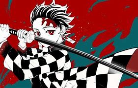 Image result for Tanjiro Sword White and Black