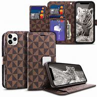 Image result for iPhone 11 Leather Wallet Case with Magnetic
