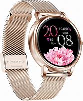 Image result for Round Golden Smart Watch for Women