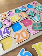 Image result for Wooden Number Puzzle for Toddlers