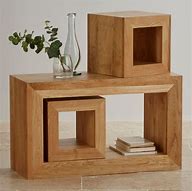 Image result for Slim Console Table with Cubes