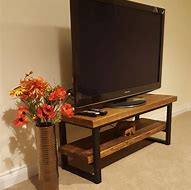 Image result for Industrial-Style Corner TV Stand