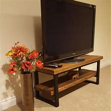 Image result for Industrial-Style TV Stand