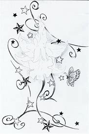Image result for Butterfly and Star Tattoos