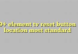 Image result for Sharp TV Reset Button