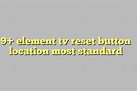 Image result for Tcl TV Reset Button Location