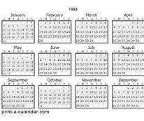 Image result for Perpetual Calendar 1993
