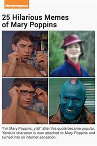Image result for Yondu Mary Poppins Meme