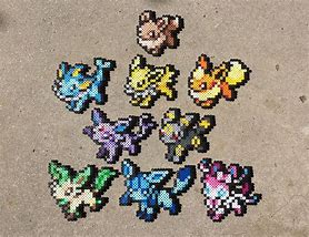 Image result for Pokemon Evolution Perler Beads