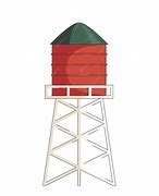 Image result for Concrete Water Tower Clip Art