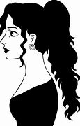 Image result for Lady Cartoon Black and White