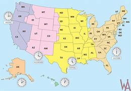 Image result for State Time Zone Map