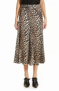 Image result for Leopard Silk Skirt