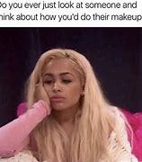 Image result for Girl Makeup Confused Meme