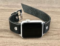 Image result for Leather Apple Watch Band On Black