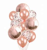 Image result for Rose Gold Balloon Bouquets