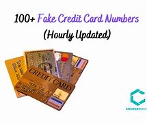 Image result for Fake Credit Card Number
