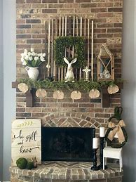 Image result for Fireplace Mantel Decor for Spring