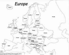Image result for Europe Map Blank Labeled