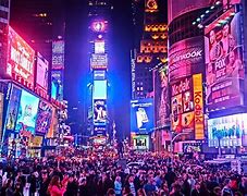 Image result for Cartoon Times Square New York