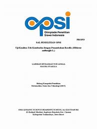 Image result for Contoh Proposal Penelitian Opsi
