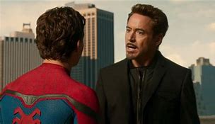 Image result for Tony Stark and Peter Parker Homecoming