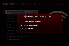 Image result for Tcl TV WiFi Settings