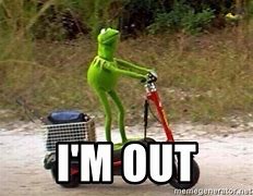 Image result for Kermit On Scooter Meme