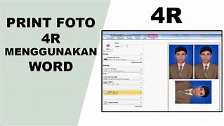 Image result for 4R Size in Cm Microsoft Word