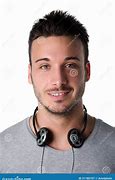 Image result for Headphones around Neck