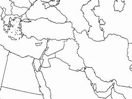 Image result for Blank Map of Middle East Countries