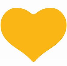 Image result for Yellow Heart Outline