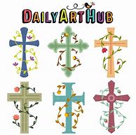 Image result for Cross with Vines Clip Art