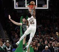 Image result for Donovan Mitchell Dunking Cavs