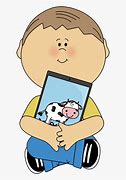 Image result for Clip Art Boy On iPad