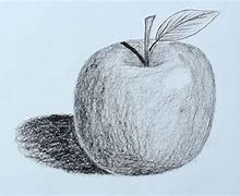 Image result for Line Drawing of an Apple