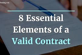 Image result for David Straight 8 Elements of a Contract