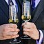 Image result for Champagne Flutes Cheersing