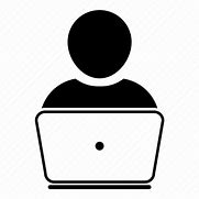 Image result for Person at Computer Icon