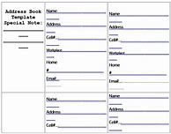 Image result for Address Book Template Excel