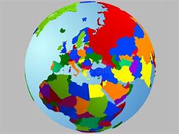 Image result for Map of Europe On Globe