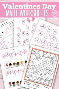 Image result for Valentine's Math Sheets