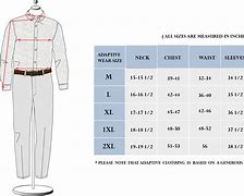 Image result for Shirt Neck Size Chart